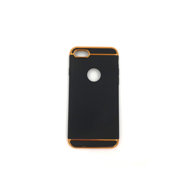 Design skal 3 i 1 guldkant till iPhone 8 Pink