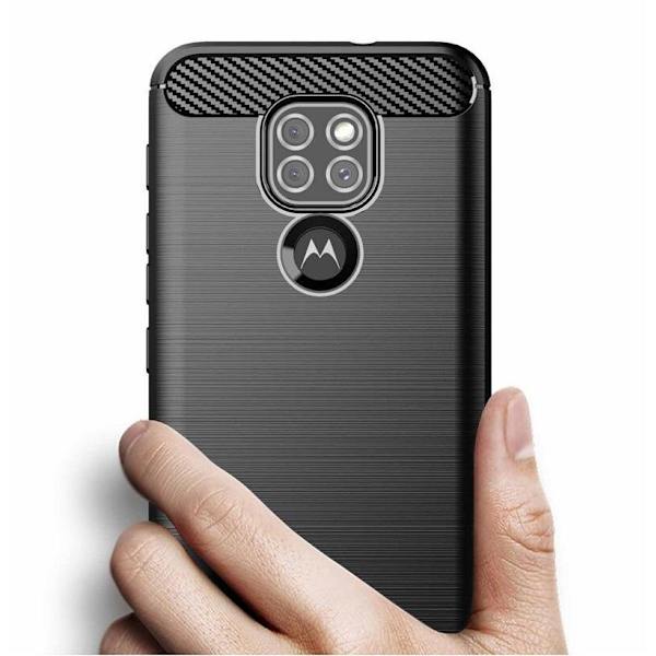 Stöttåligt Armor Carbon TPU-skal Moto E7 Plus - fler färger Svart