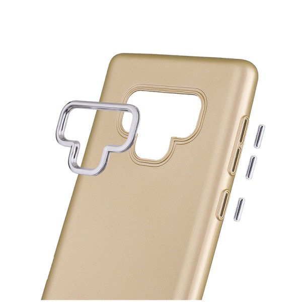 Samsung Note 9 | TPU Shell Metal Buttons - flere farver Black