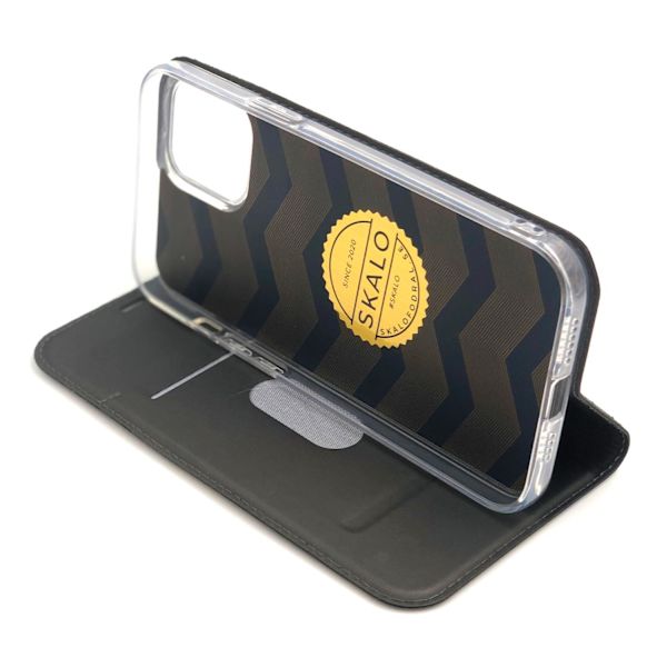 SKALO iPhone 13 Pro Max Plånboksfodral Ultratunn design - Fler färger Mörkgrå