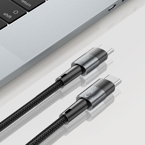 Tech-Protect UltraBoost USB-C-kabel 60W 2m - Grå Grey