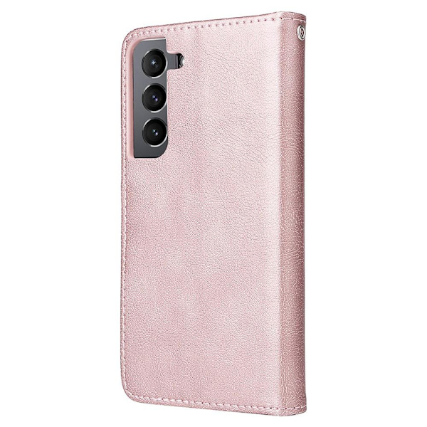 SKALO Samsung S22 Magnetskal/plånbok "2 i 1" - Roséguld Rosa guld