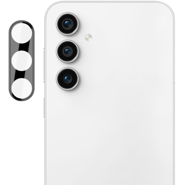 SKALO Samsung S23 FE 3D Linsskydd/Kameraskydd Härdat Glas Svart