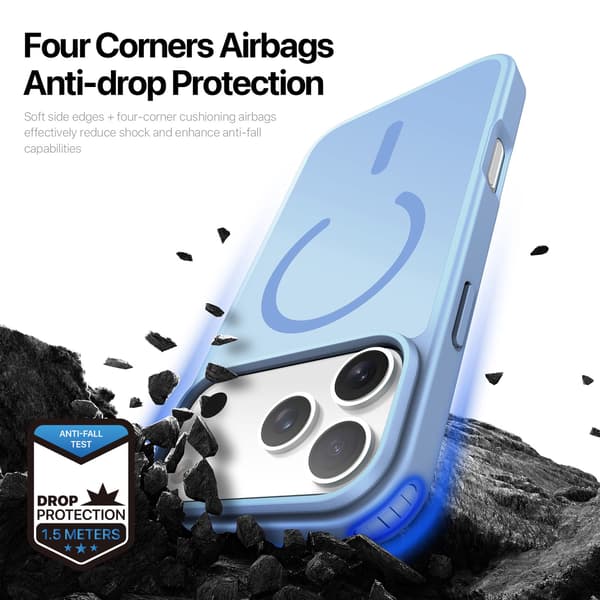 DUX DUCIS Yind Series Matte Finish Cover til iPhone 18 Pro Max - Blå Blue