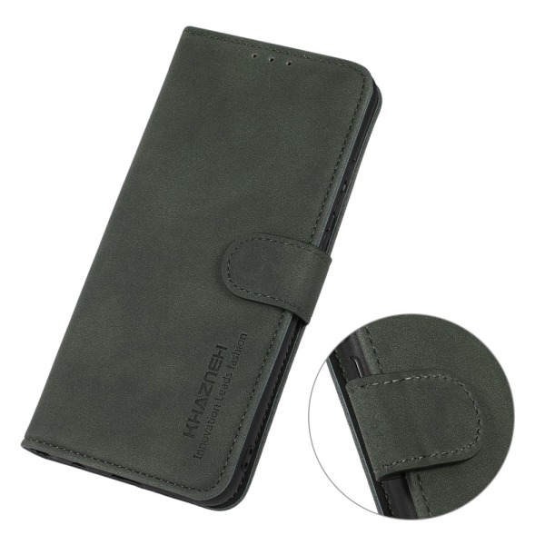 SKALO Sony Xperia 10 V KHAZNEH Plånboksfodral i PU-Läder - Grön Grön