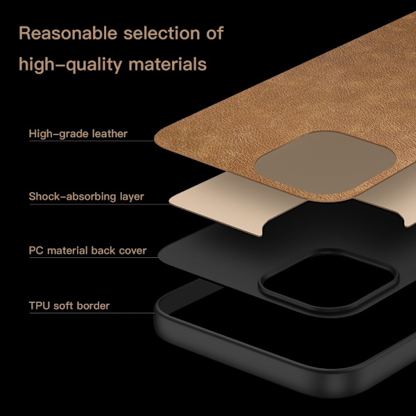 OnePlus Nord 4 SKALO PU-nahkainen hybridikuori - Ruskea Brown