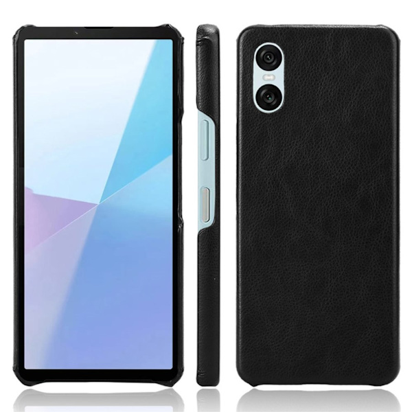 SKALO Sony Xperia 10 VI PU-nahkainen Suojakuori - Musta Black