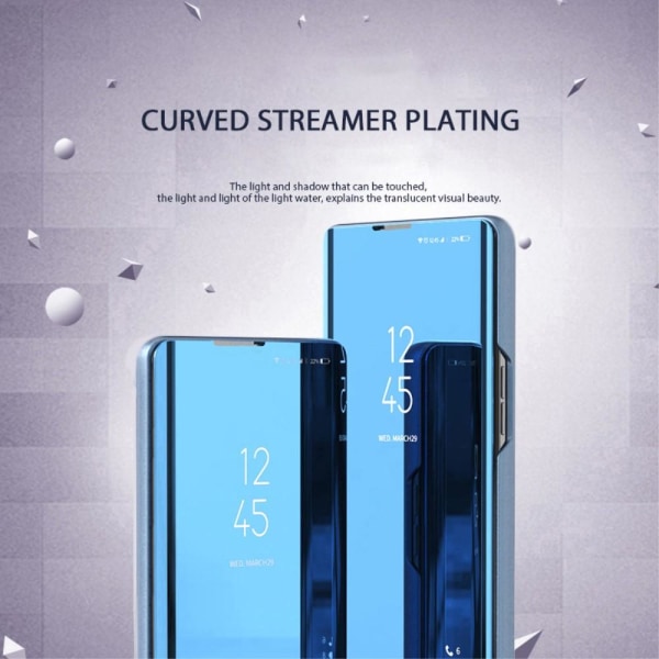 SKALO Xiaomi Redmi Note 12 4G Clear View Spegel fodral - Blå Blå