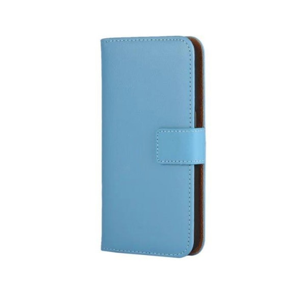 SKALO iPhone 11 Pro Flip Cover m. Pung i Ægte Læder - Vælg farve Blue