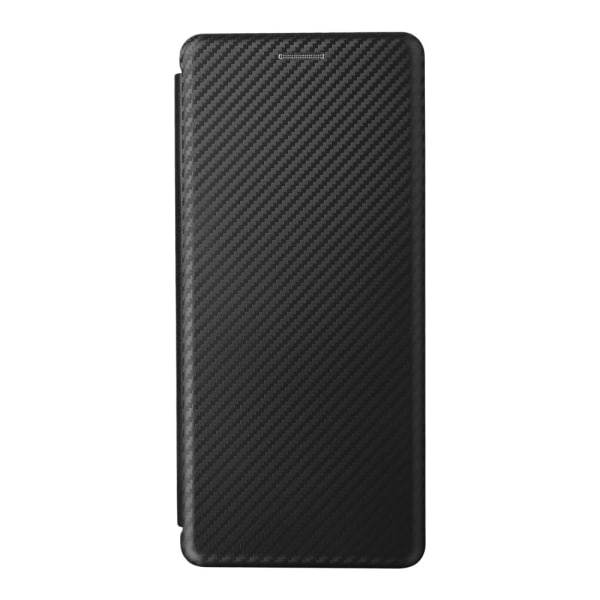 SKALO Sony Xperia 10 V Carbon Fiber Plånboksfodral - Svart Svart