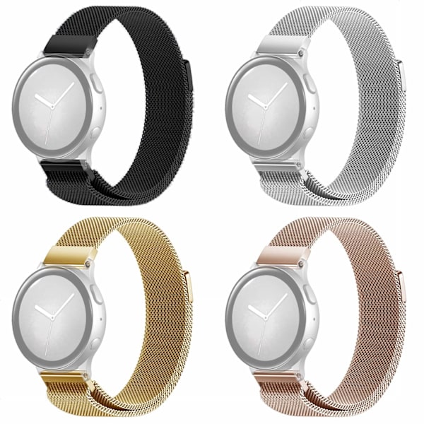 SKALO Milanese Loop to Samsung Watch Active2 44mm - Valitse väri Pink gold