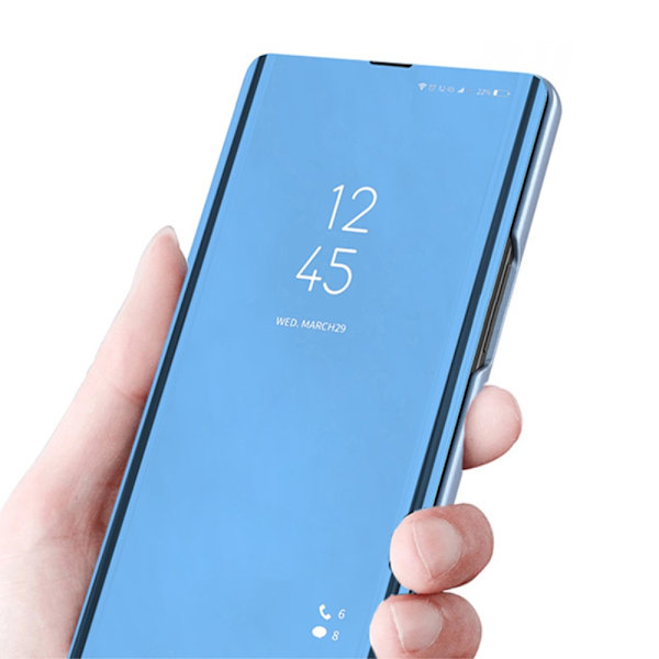 SKALO Xiaomi 13T/13T Pro Clear View Flip Cover - Blå Blue