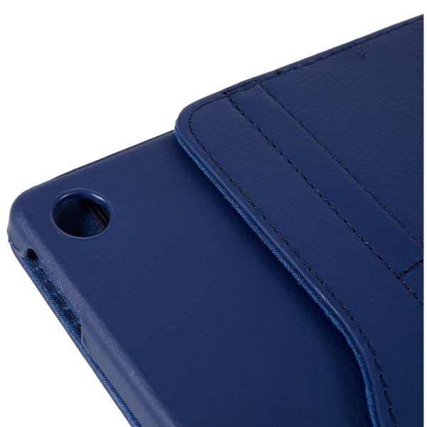 SKALO Lenovo Tab M10 Plus 10.6" (Gen 3) 360 Litchi Suojakotelo - Tummansininen Dark blue