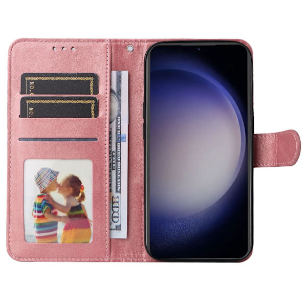 SKALO Samsung S23 FE PU-læder Pungetui - Vælg farve Pink