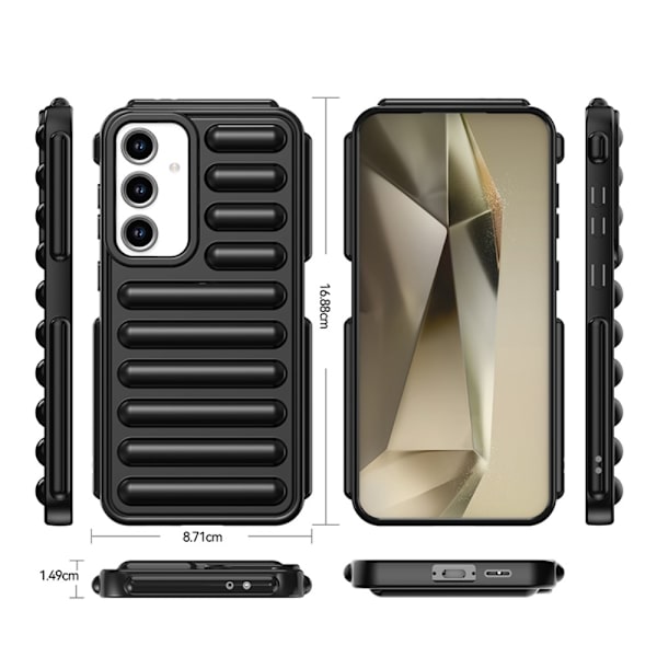 SKALO Samsung S24 FE Capsule Series Cover - Sort Black