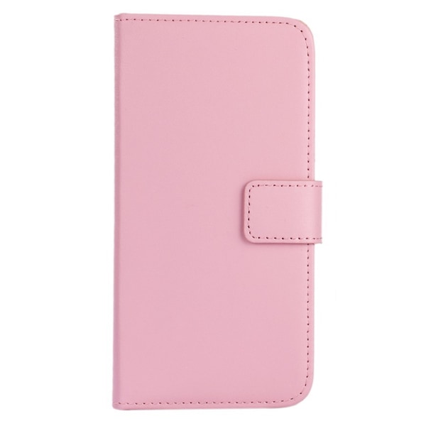 Plånboksfodral Äkta Skinn Samsung S8 - fler färger Rosa
