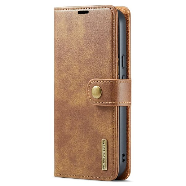 DG MING Google Pixel 9a 2-in-1 Magneetti Lompakkokotelo - Ruskea Brown