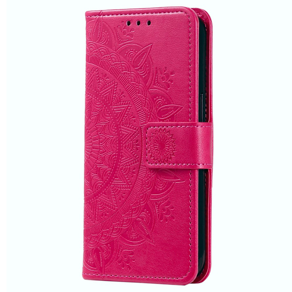 SKALO Samsung A15 4G Mandala Plånboksfodral - Cerise Cerise