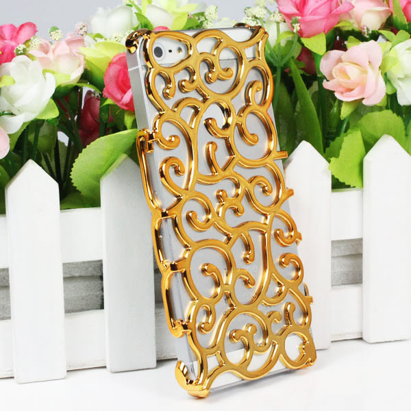 Ringlande Blommor Skal till iPhone 5/5S/SE Black