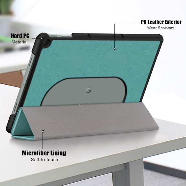 SKALO Google Pixel Tablet Trifold Fodral - Grön Grön