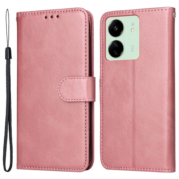 SKALO Xiaomi Redmi 13C 4G PU-nahkainen Lompakkokotelo - Valitse väri Pink