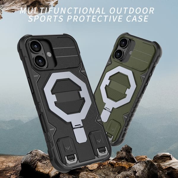 SKALO iPhone 17 Armor Matrix Cover - Sort Black