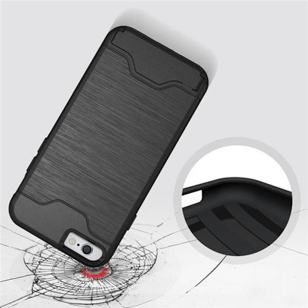 iPhone 6/6S | Armor skal | Korthållare Black