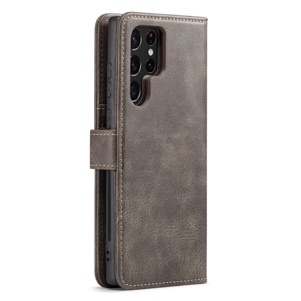 DG MING Samsung S23 Ultra 2-i-1 Magnet Pungetui - Grå Grey