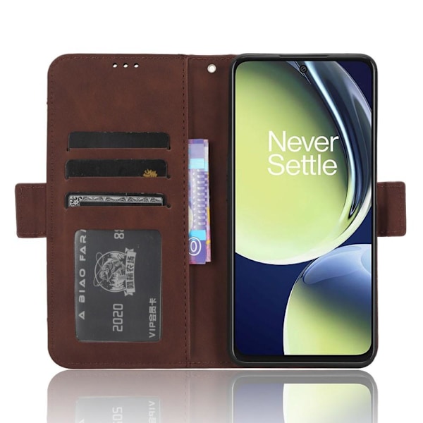 SKALO OnePlus Nord CE 3 Lite 5G 6-FACK Plånboksfodral - Brun Brun