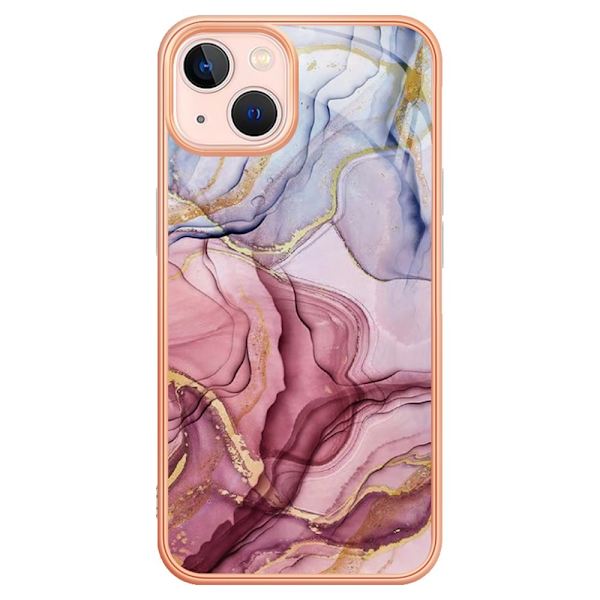 SKALO iPhone 15 Marmor TPU-skal - Motiv 1 multifärg