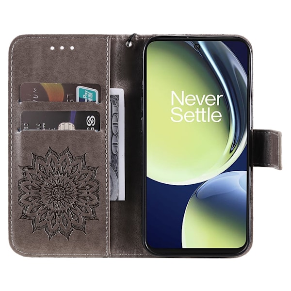 SKALO OnePlus Nord CE 3 Lite 5G Mandala Flip Cover - Grå Grey