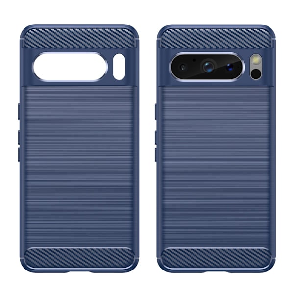 SKALO Google Pixel 8 Pro Armor Carbon Iskunkestävä TPU suojakuori - Valitse väri Blue