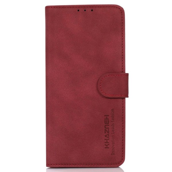 SKALO Motorola Moto G23 4G KHAZNEH Plånboksfodral i PU-Läder - R Röd