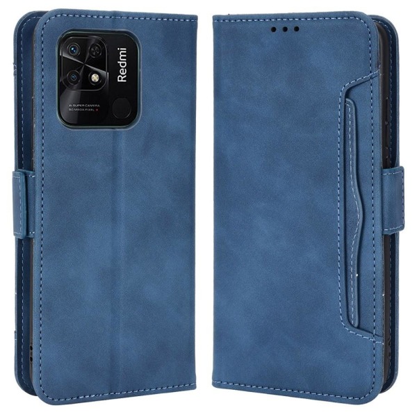 SKALO Xiaomi Redmi 10C 6-FACK Plånboksfodral - Blå Blå
