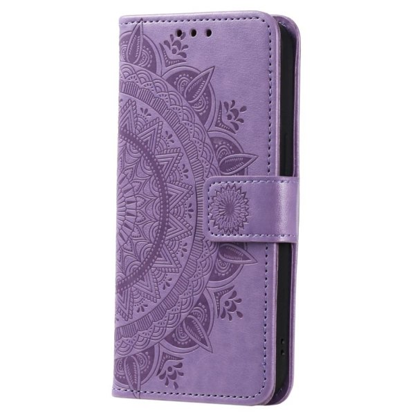 SKALO Xiaomi Redmi Note 12 4G Mandala lompakkokotelo - Violetti Purple