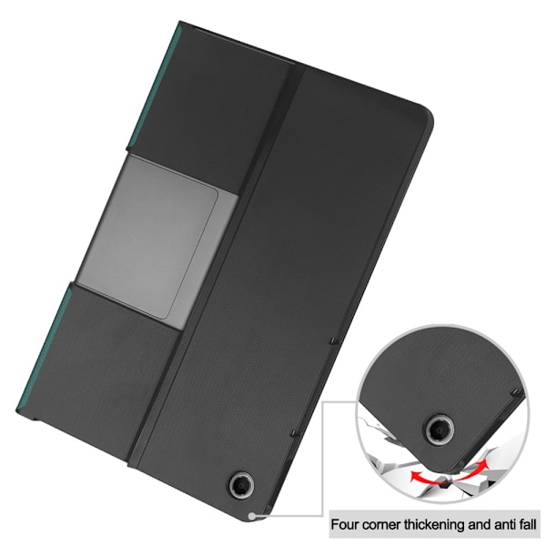 SKALO Lenovo Tab Plus 11.5" Duofold PU-Läder Fodral - Grön Grön