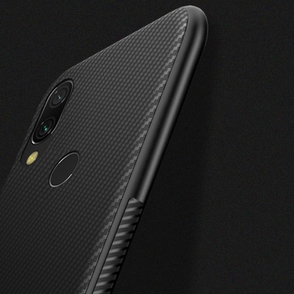 Carbon Fiber TPU-skal Xiaomi Redmi Note 7 - Svart Black