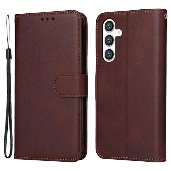 SKALO Samsung S23 FE PU-læder Pungetui - Vælg farve Brown