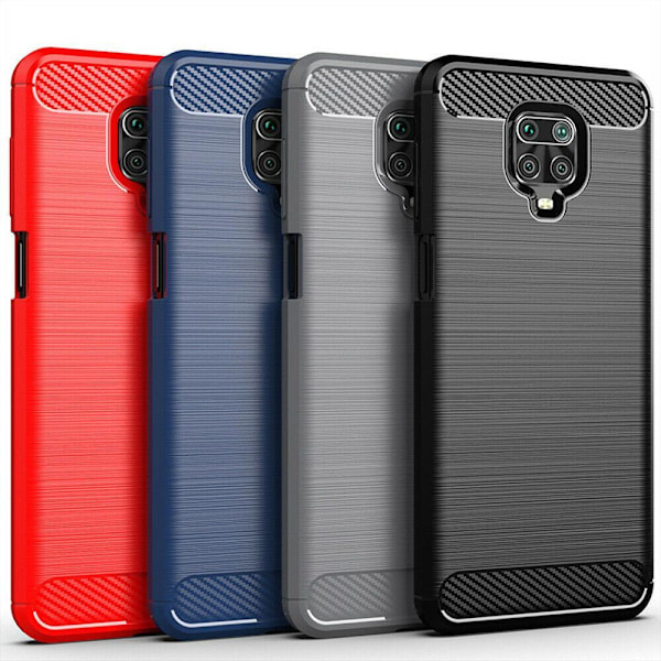 Stöttåligt Armor Carbon TPU-skal Xiaomi Redmi Note 9 Pro Black