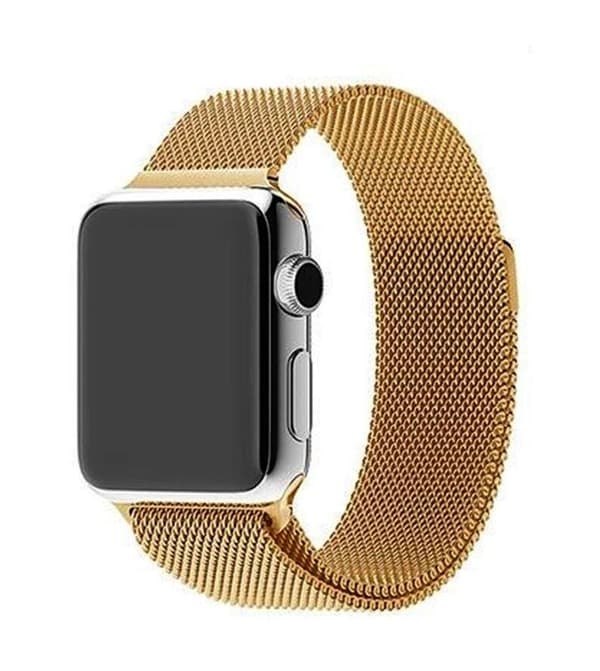 SKALO Milanese Loop til Apple Watch Ultra 4 49mm - Vælg farve Gold