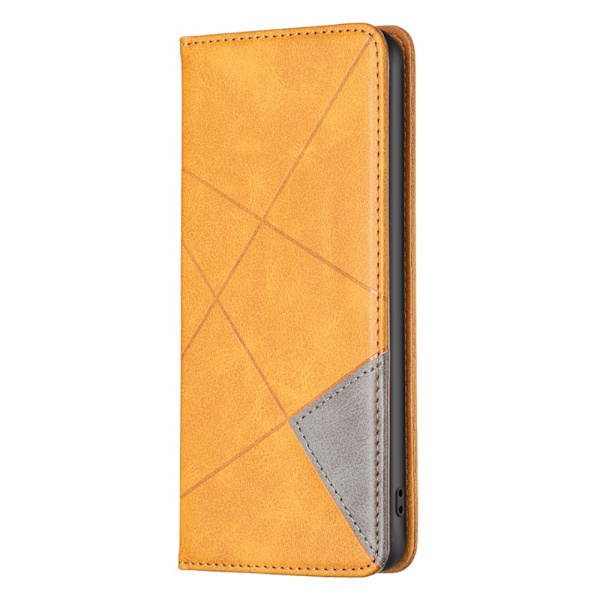 iPhone 15 Pro BINFEN COLOR Embossed Plånboksfodral - Gul Gul