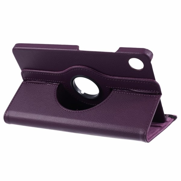 SKALO Samsung Tab A9 360 Litchi Flip Cover - Lilla Purple