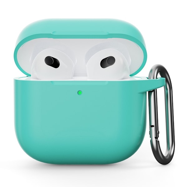 SKALO AirPods 4 Ultratyndt silikonecover - Turkis Turquoise