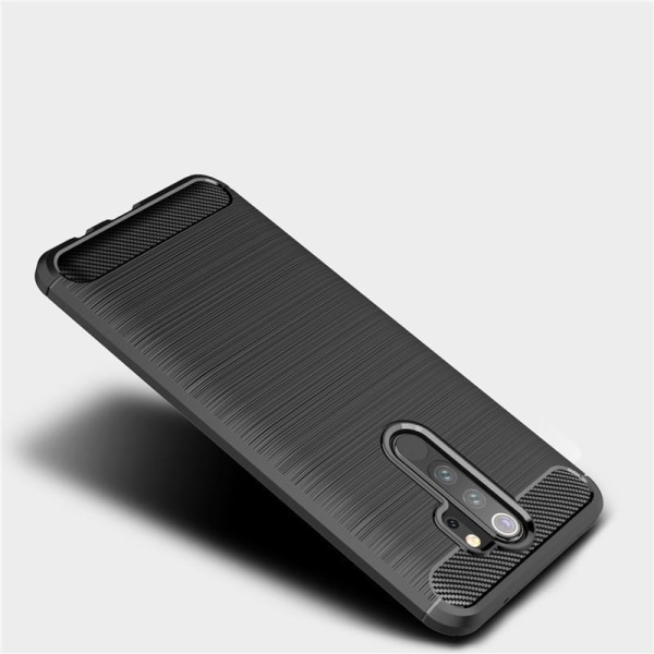 Iskunkestävä Armor Carbon TPU-kotelo Xiaomi Redmi Note 8 Pro - lisää Blue
