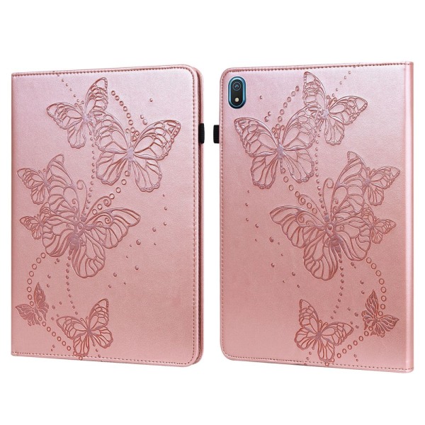 SKALO Nokia T20 Mandala Butterfly Suojakotelo - Ruusukulta Pink gold