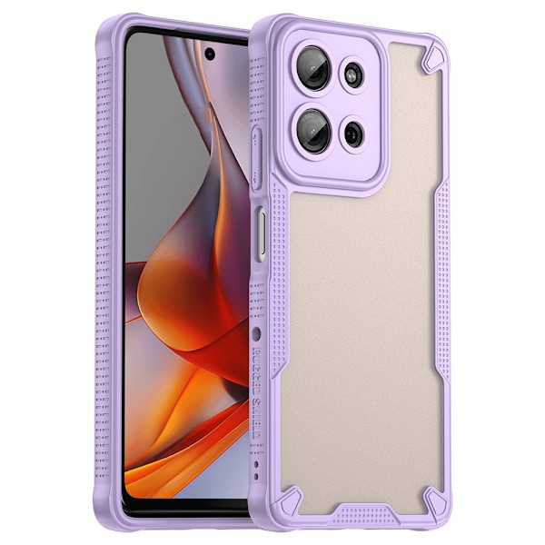 SKALO Motorola Moto G75 5G Armor Hybrid Frosted Suojakuori - Violetti Purple