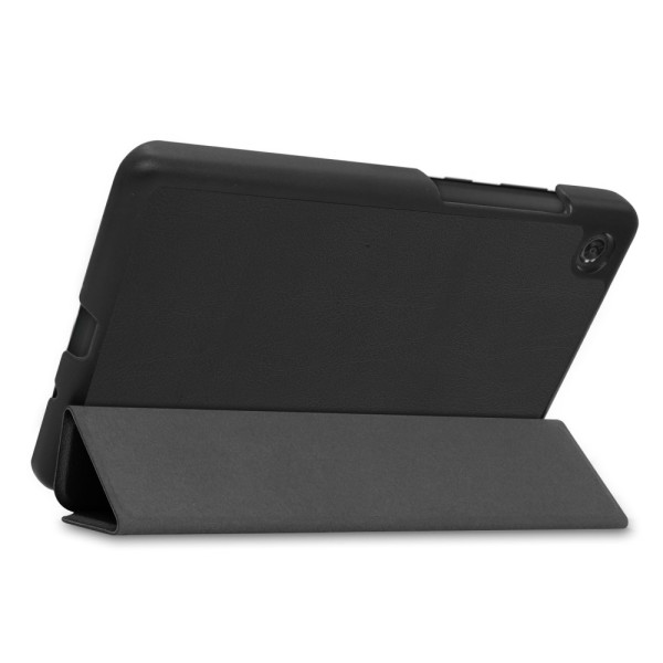 SKALO Lenovo Tab M7 (Gen 2/3) Trifold Flip Cover - Sort Black