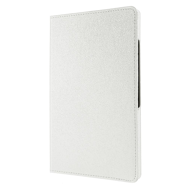 SKALO Samsung Tab A9+ 360 Litchi Suojakotelo - Valkoinen White
