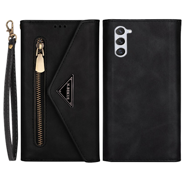 SKALO Samsung S24+ Evelope Clutch 8-RUM - Sort Black