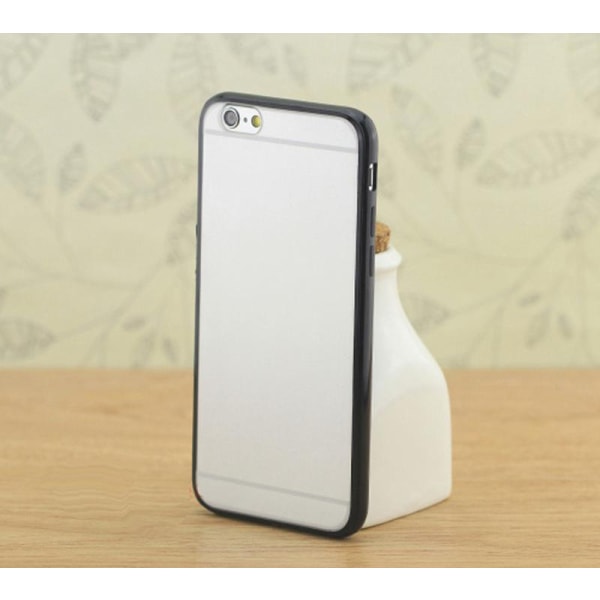 Gennemsigtigt cover med farvet ramme iPhone 6 / 6S - flere farver White